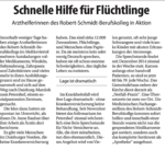 Schnelle Hilfe für Flüchtlinge
