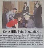 Erste Hilfe bei Herzinfarkt